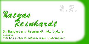 matyas reinhardt business card